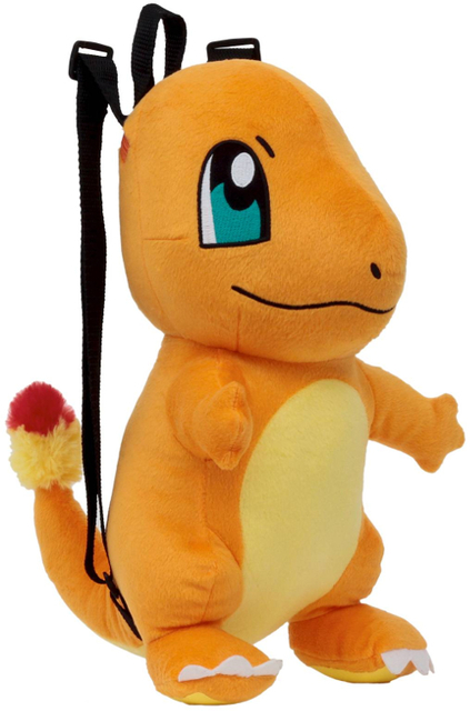 Pokemon Tomy Charmander 14 Plush Backpack Pokemon Singles Pokemon Pins Badges Misc items Collector s Cache LLC